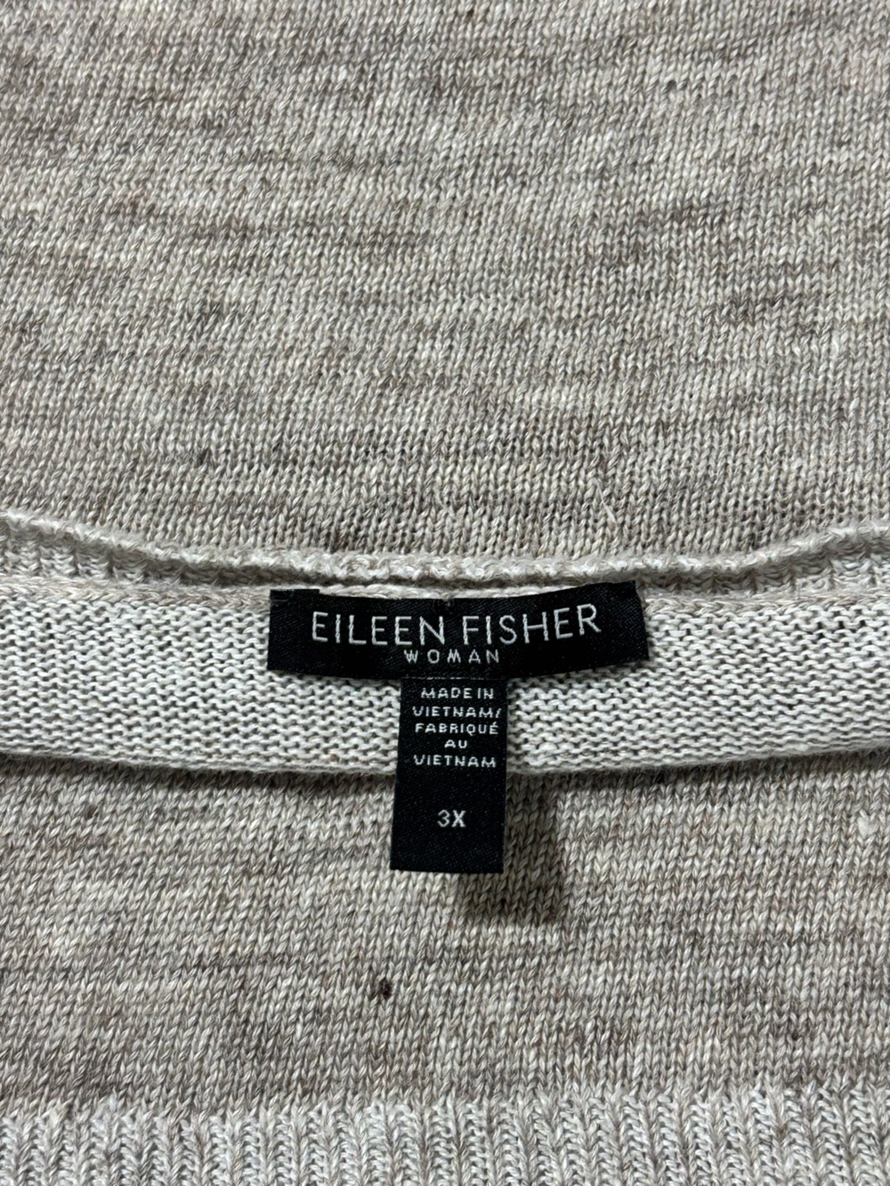 Eileen Fisher 100% Organic Linen Sweater • Size 3X - Picture 5 of 6